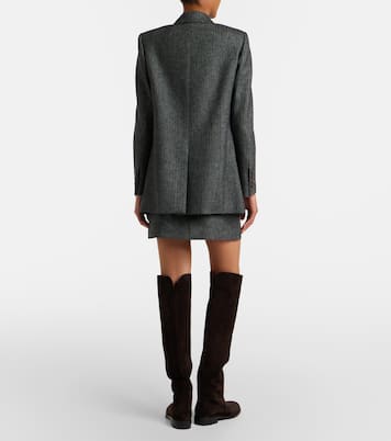 Coci herringbone wool-blend miniskirt | Blazé Milano