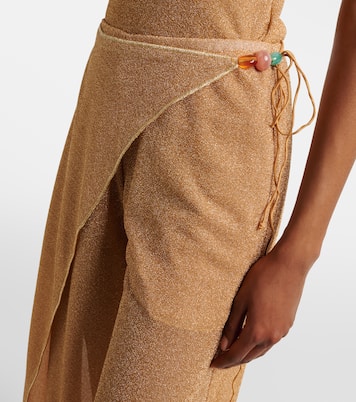 Lumière beaded wide-leg pants  | Oséree