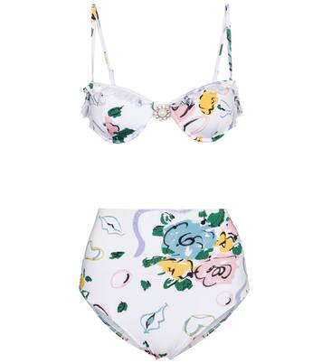 Bikini à fleurs | Alessandra Rich