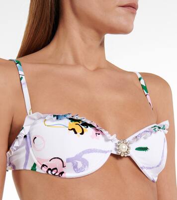 Bikini à fleurs | Alessandra Rich