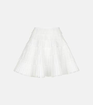 Minifalda de encaje plisada | Alaïa