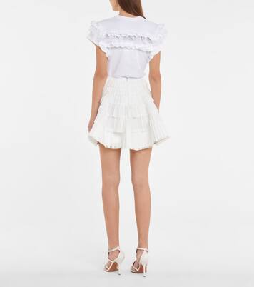 Minifalda de encaje plisada | Alaïa