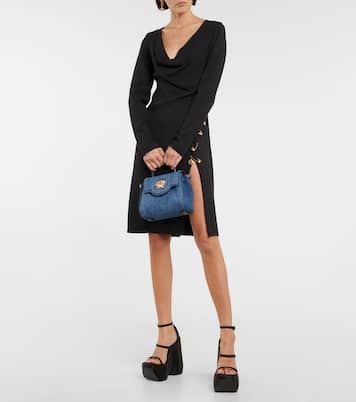 Sandalias Triplatform de satén con plataforma | Versace