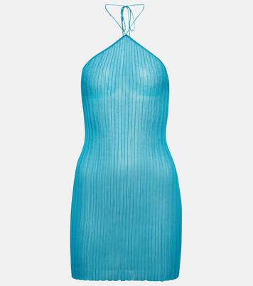 Halterneck cotton minidress | Nensi Dojaka