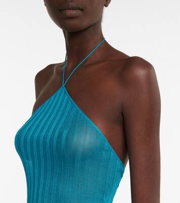 Halterneck cotton minidress | Nensi Dojaka