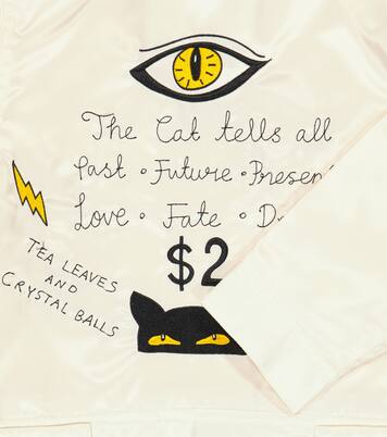 Veste Cat Tells All en satin | Mini Rodini