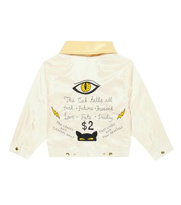 Veste Cat Tells All en satin | Mini Rodini