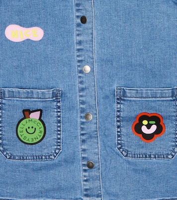 Patch-appliquéd denim dress | Stella McCartney Kids
