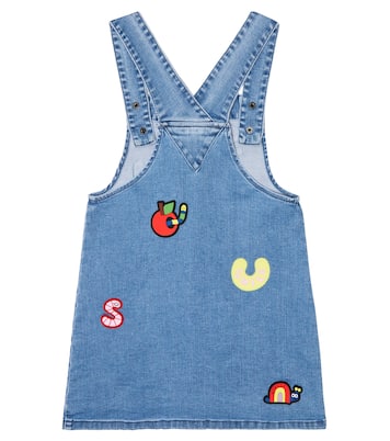 Patch-appliquéd denim dress | Stella McCartney Kids