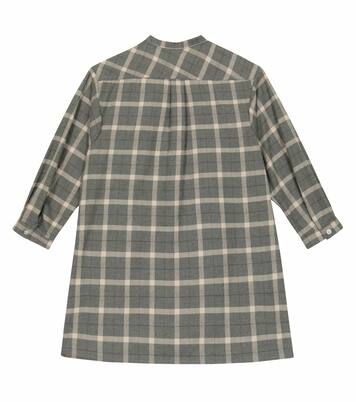 Briony checked cotton dress | Bonpoint