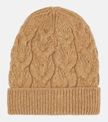 Cable-knit cashmere beanie | Loro Piana