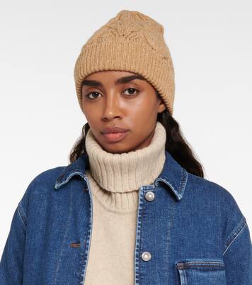 Cable-knit cashmere beanie | Loro Piana