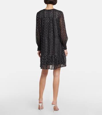 Bedrucktes Minikleid aus Chiffon | Velvet