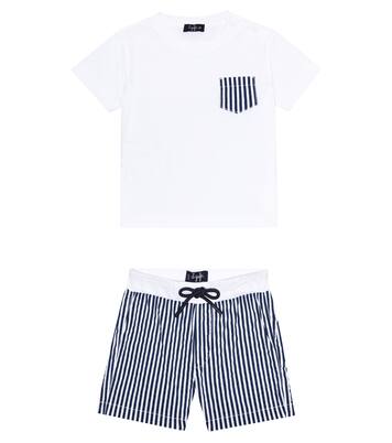 Baby cotton T-shirt and shorts set | Il Gufo