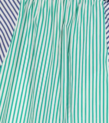 Striped cotton-blend poplin dress | Il Gufo