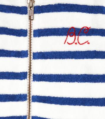Baby striped terry zipped hoodie | Bobo Choses