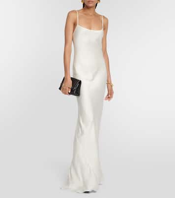 Abito sottoveste in raso | Victoria Beckham