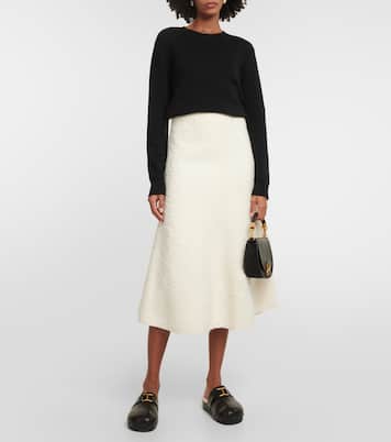 Marcie leather and shearling slippers | Chloé