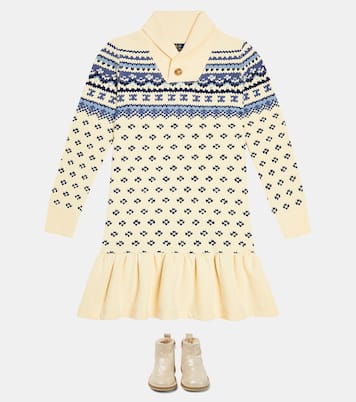 Fair Isle cotton blend dress | Polo Ralph Lauren Kids
