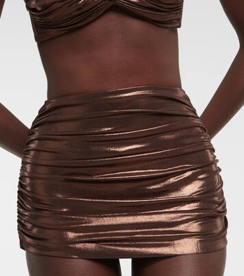 Jupe de bain métallisée | Norma Kamali