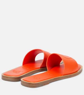 CL embossed leather mules | Christian Louboutin