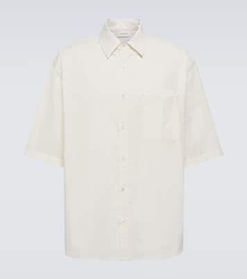 Oversized cotton-blend shirt | Lemaire
