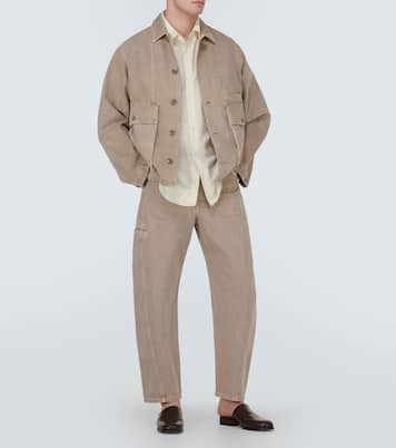 Oversized cotton-blend shirt | Lemaire