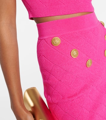 Verzierter Minirock aus Strick | Balmain