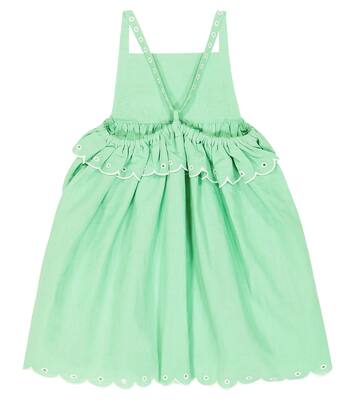 Embroidered linen and cotton dress | Stella McCartney Kids