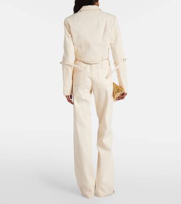 Cropped-Jacke Tuxis aus Denim | Aya Muse