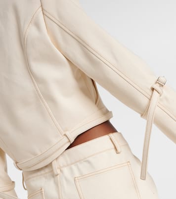 Cropped-Jacke Tuxis aus Denim | Aya Muse