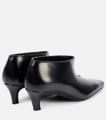 Wide Shaft leather ankle boots | Toteme