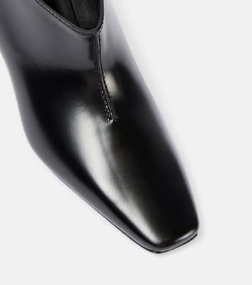 Wide Shaft leather ankle boots | Toteme