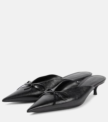 Knife Bow leather mules | Balenciaga