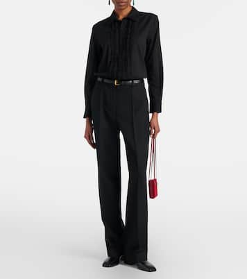 Nathael ruffled cotton shirt | Nili Lotan