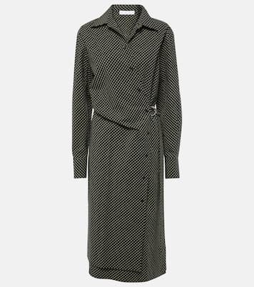 Robe portefeuille White Label Lane en coton à carreaux | Proenza Schouler