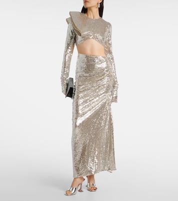 Maxirock Luna mit Pailletten | Maticevski