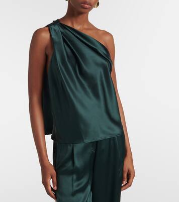 Silk one-shoulder top | The Sei