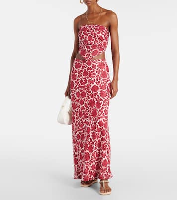 Bedrucktes Top Antibes aus Leinen | Faithfull