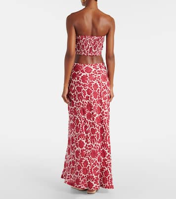 Bedrucktes Top Antibes aus Leinen | Faithfull