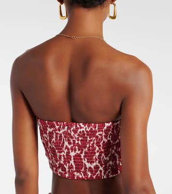 Bedrucktes Top Antibes aus Leinen | Faithfull