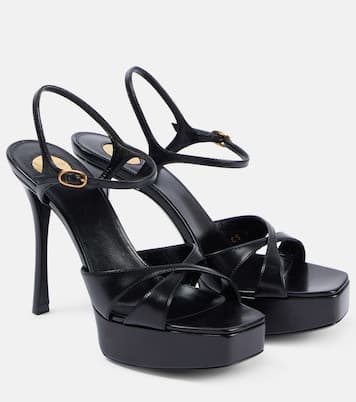 Plateausandalen Debbie 85 aus Leder | Saint Laurent