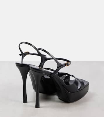 Plateausandalen Debbie 85 aus Leder | Saint Laurent