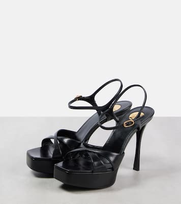 Plateausandalen Debbie 85 aus Leder | Saint Laurent