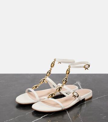 Verzierte Sandalen aus Leder | Gianvito Rossi