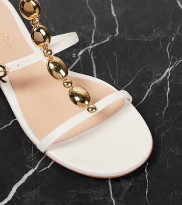 Verzierte Sandalen aus Leder | Gianvito Rossi