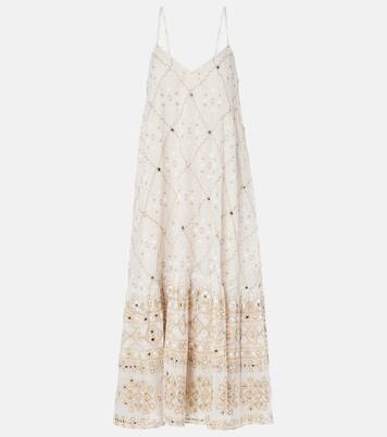 Robe midi Mosaic imprimée en coton | Juliet Dunn