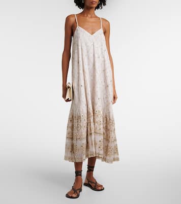 Robe midi Mosaic imprimée en coton | Juliet Dunn