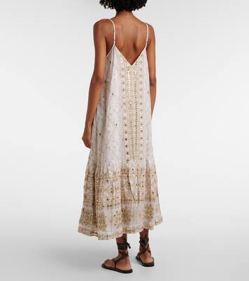 Robe midi Mosaic imprimée en coton | Juliet Dunn