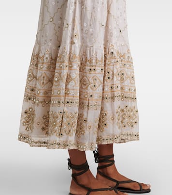 Robe midi Mosaic imprimée en coton | Juliet Dunn